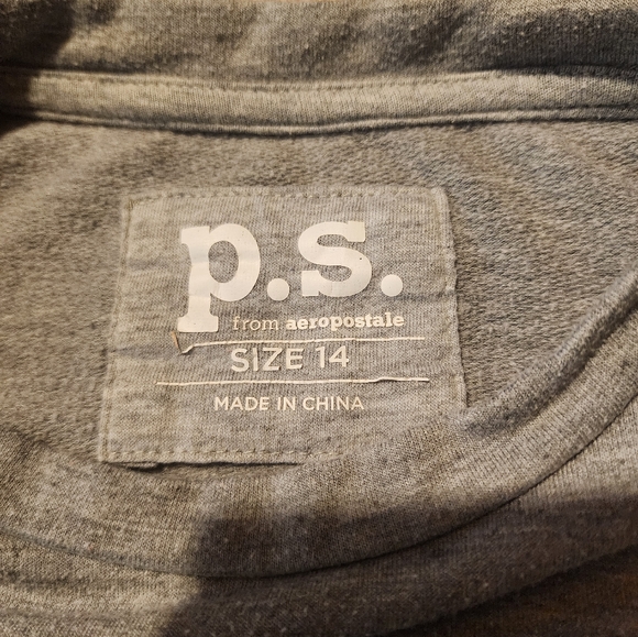 P.S. by Aeropostale Grey Sweatshirt - Picture 5 of 7